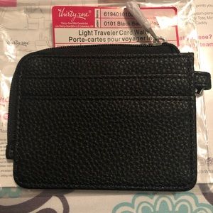 Thirty-One Light Traveler Card Wallet- Black